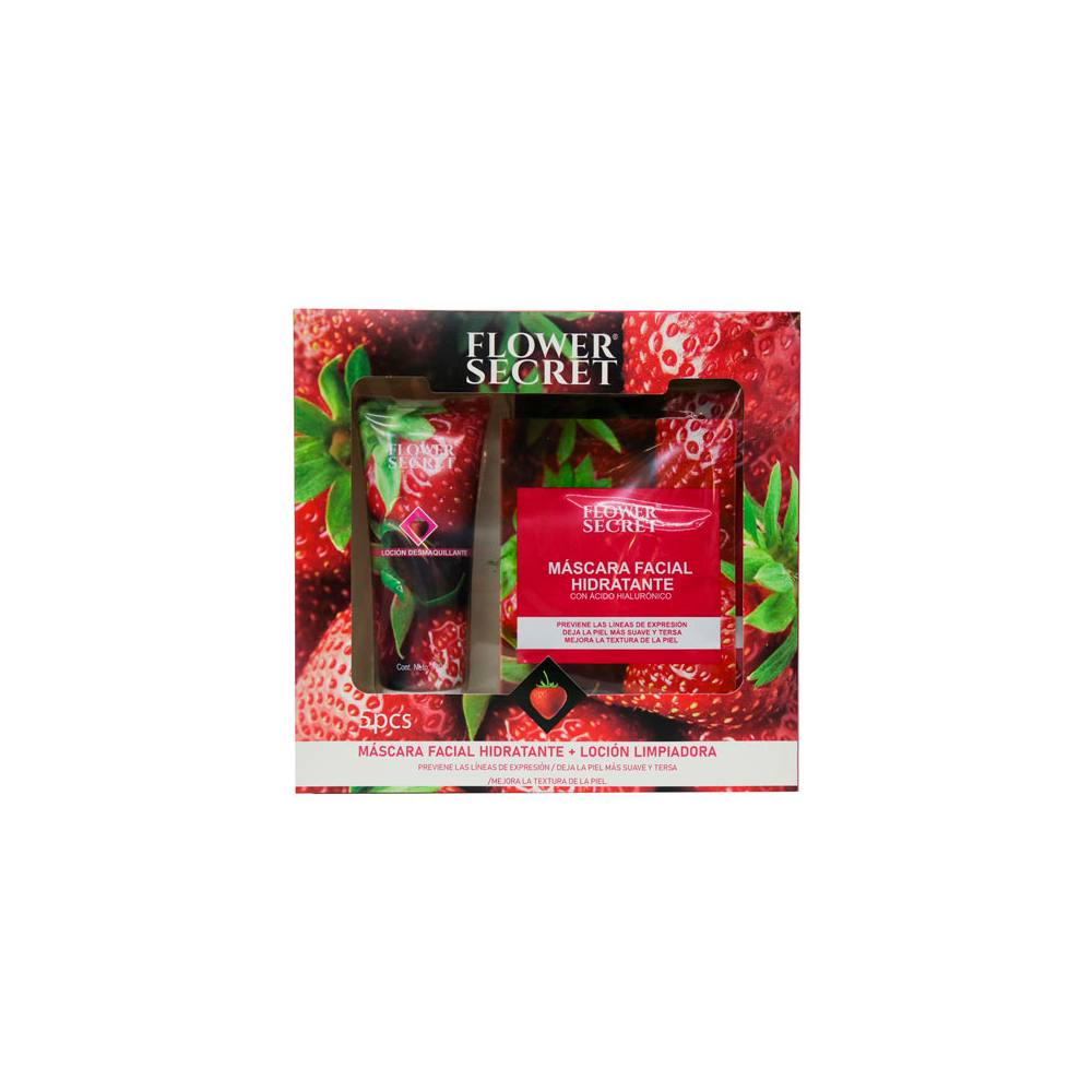 Set de Mascarilla de Frutilla y Limpiador Facial