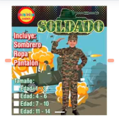 DISFRAZ SOLDADO