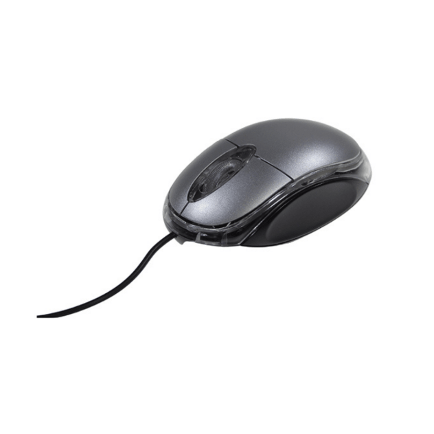 MOUSE ALAMBRICO COLOR GRIS