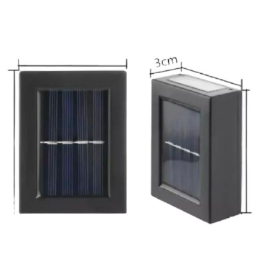 mini foco muro aplique led solar jardin exterior