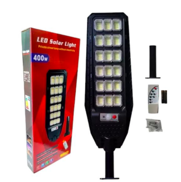 foco solar para poste 400w  216led con control remoto