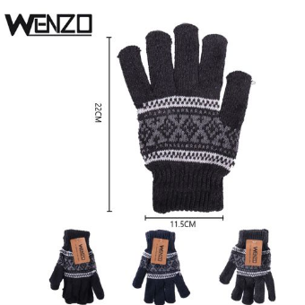 guantes de jacquard para hombre