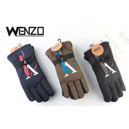 guantes de hombre terciopelo estampado