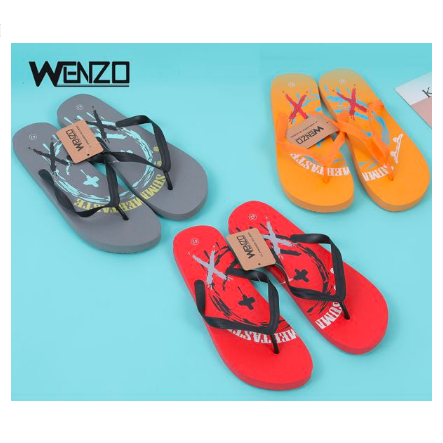 chanclas con costura de cara sonriente para hombre