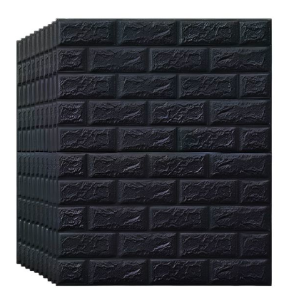 paquete 10 pegatinas de pared de espuma negro