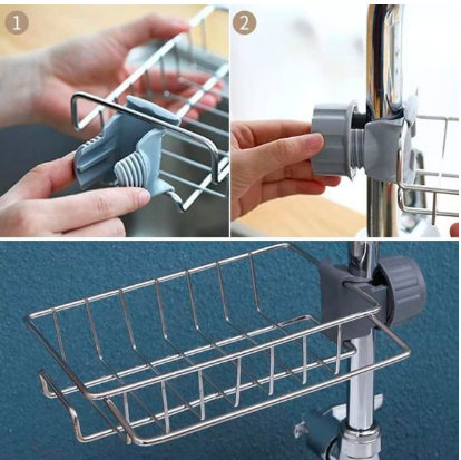 organizador para esponja faucet rack