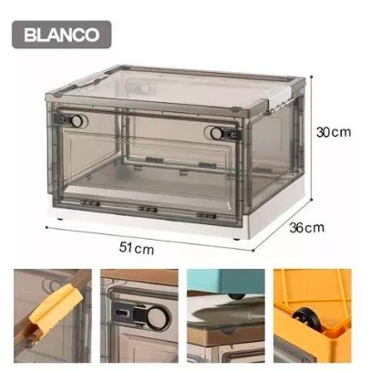 caja organizador plegable multiuso blanca