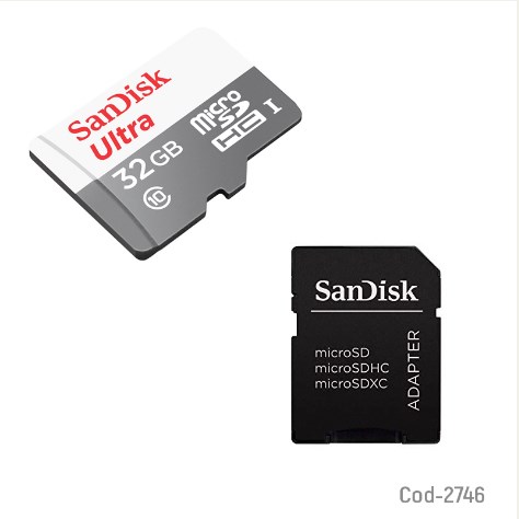 Tarjeta Micro sd 32GB Clase 10, Sandisk