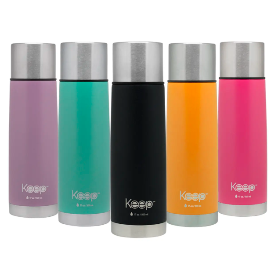 termo bala 500 ml colores keep rubber 