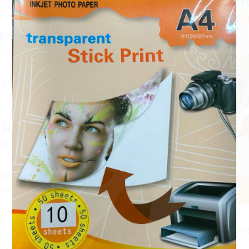 Papel transparente Adhesivo