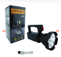 Linterna LED + 1 COB. Recargable, Grande.