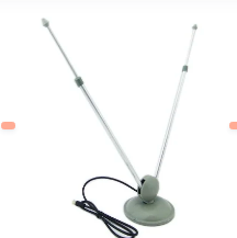 ANTENA CON COAXIAL PARA TV DE 4 ELEMENTOS