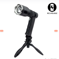 Linterna LED T-6 Modelo 534, Con Zoom, Recargable, 