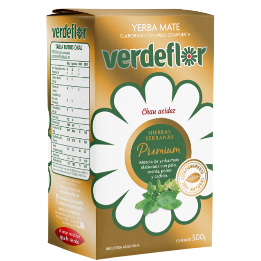 yerba mate verdeflor premium dorado500 g