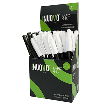 LAPIZ TINTA GEL 0.1MM NEGRO 50 UNIDADES NUOVO