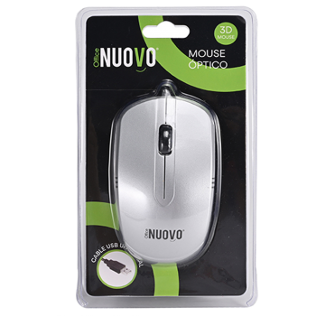 MOUSE CON CABLE GRIS NUOVO