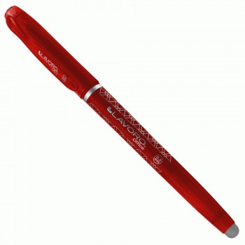 LAPIZ TINTA GEL BORRABLE 0.5MM ROJO 12 UNIDADES LAVORO